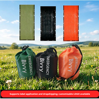 Sac de couchage chaud en film d'aluminium PE pour l'extérieur, sac de couchage d'urgence de survie, sac thermique pour la randonnée et le camping.