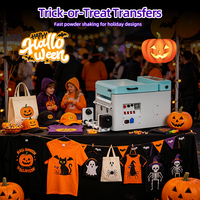 Nouvelle machine de secouage et de séchage de poudre DTF Fcolor, équipement de recyclage de poudre pour transfert personnalisé Halloween pour petites entreprises