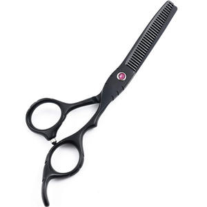 Tijeras de Entresacar Red Blade de 6 Pulgadas, Acero Inoxidable, Cabeza Recta, para Peluquería, para Diestros, Grado Profesional - Product Image 1