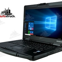 Ordinateur portable reconditionné Toughbook CF-54 MK2 pour diagnostic de camions, écran HD 14 pouces, Intel Core i5-6300U, clavier US, 16 Go RAM, SSD 512 Go, Windows 10