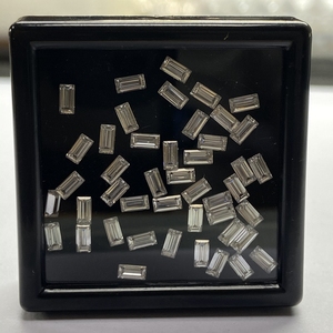 Petite taille Baguette 2x4mm Blanc D VVS Moissanite synthétique <span class=keywords><strong>Pierre</strong></span> <span class=keywords><strong>précieuse</strong></span> pour bijoux - Product Image 6