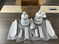 Kit d'éclairage LED universel pour ventilateur de plafond avec base E27, 30W, avec télécommande, adaptateur d'ampoule à 6 pales pour hôtel, villa, salon