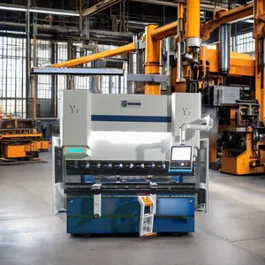 Machine de presse plieuse hydraulique WF67K-C automatique avec prix pour les processus d'usine de vente au détail et de fabrication en acier au carbone en aluminium