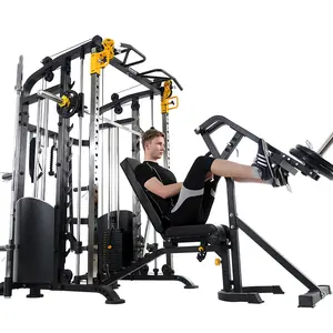 쪼그리고 앉는 선반 쪼그리고 앉는 선반 힘 체육관 적당 장비 다기능 조련사 스미스 기계 몸 힘 적당 장비
