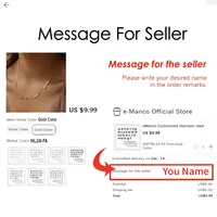 EMANCO Collier Classique Personnalisé pour Femme avec Plusieurs Noms, Chaîne en Acier Inoxydable Plaqué, 2 à 4 Pendentifs, Vente en Gros pour Fêtes, Dropshipping