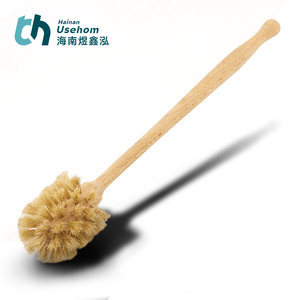 Umwelt freundliche haltbare hölzerne Entsafter-Reinigungs bürste mit langem Griff zum Reinigen von Milch flaschen, Glasflaschen, Entsafter, Tasse - Product Image 3