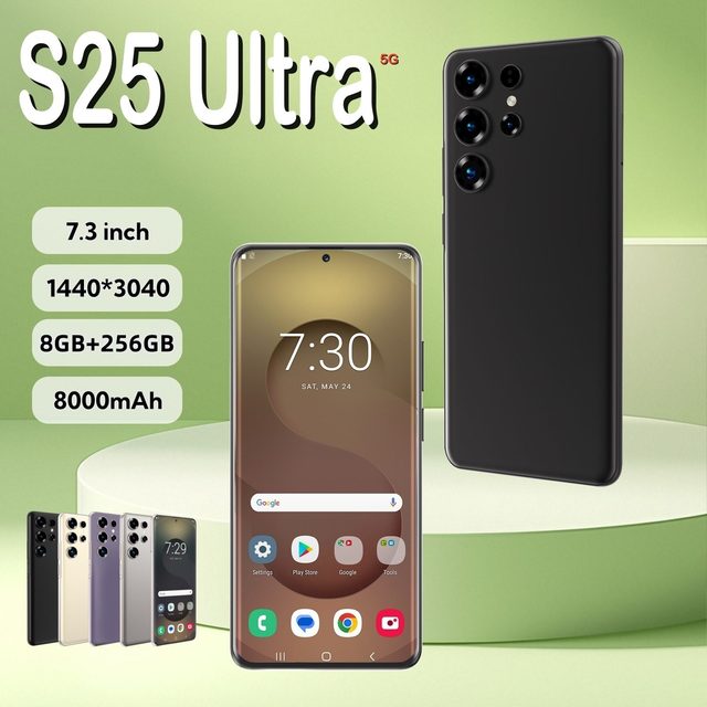 S25 Ultra 5G Smartphone 256GB Storage Deca Core CPU 108MP Rear Camera HD Screen Resolution Dual SIM Android 15.0