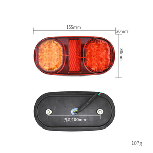 High Quality 12V 24v Parking Turn Signal Lamp 6 Inch Tail 14 LED Oval <strong>Trailer</strong> <strong>Light</strong> Warning <strong>Bulb</strong> for Truck <strong>Boat</strong>
