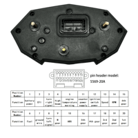 Speedometer Digital LCD Odometer Terlaris 2024 Dengan Sensor Kecepatan Cocok untuk Sepeda Motor Kawasaki Z1000 Z 1000 Z