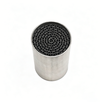 Catalyseur de moto à substrat métallique en nid d'abeille 400 cellules Euro V haute purification pour le traitement des gaz d'échappement du moteur