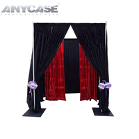 Structure carrée portable en aluminium robuste et réglable pour rideaux et décors de mariage