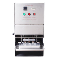 Machine de scellage semi-automatique électrique Alu SX-6 pour capsules en aluminium avec plateau à 6 compartiments pour l'emballage alimentaire