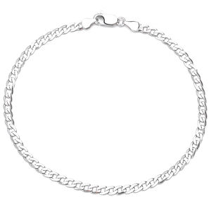 이탈리안 마이애미 쿠반 링크 커브 팔찌 <span class=keywords><strong>925</strong></span> 스털링 실버 3-5-8MM 청키 플랫 텍스처 폴리싱 럭셔리 남녀공용 힙합 주얼리 - Product Image 5