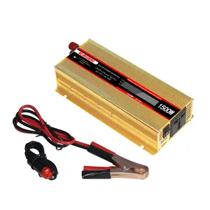 1500w Single Output Type DC to AC Pure Sine Wave car power Inverter with LCD Home Solar Power inverter air conditioner