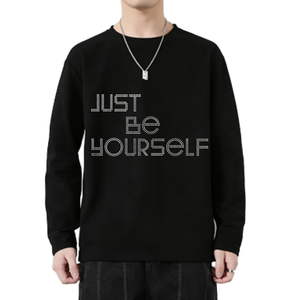 Trasferimento di Strass Personalizzato, Design 'Be Yourself' in Strass, Disegni Termoadesivi per Magliette - Product Image 3