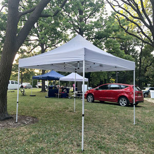 Fabrika düşük fiyat sıcak satış basit katlanabilir açık taşınabilir çift katmanlı su geçirmez rüzgar geçirmez kolay monte kare gölgelik 5m - Product Image 5