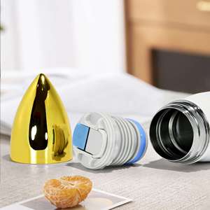 Sublimation 500Ml 17Oz Bullet-Shaped Vacuum Stainless Steel <b>Large</b> Capacity Portable Thermal <b>Cup</b> Car <b>Cup</b> Water Bottle Flask - Product Image 6
