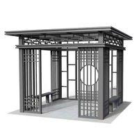 Véranda en verre fermée, serre en aluminium, solarium pour cour extérieure, fourni par l'usine
