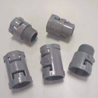 1/2 pouces ETL listé non métallique ENT Snap adaptateur PVC rigide conduit raccords connecteur mâle pour béton mur boîte utiliser Ent
