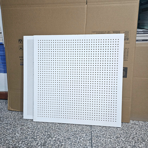 <span class=keywords><strong>Plafond</strong></span> suspendu Tuile de gypse noir satiné 600x600mm Plafonds Panneau Grille suspendue Plâtre - Product Image 5