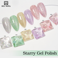 ICE NOVA Gel Polish Starry, Peinture Gel pour Nail Art, Fournitures pour Ongles, Ensemble de Vernis Gel Star Shine, Vernis à Ongles Marque Privée