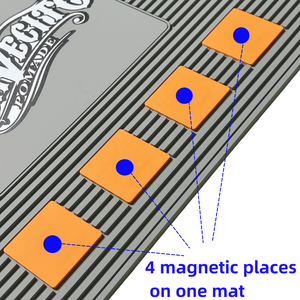 Groothandel op maat gemaakte logo flexibele acupressuur haar knipmachine tondeuse magnetische rubberen mat - Product Image 5