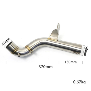 Tuyau de liaison intermédiaire pour silencieux d'échappement de moto F750GS F850GS, connecteur à enfiler pour BMW F750 F850 F <span class=keywords><strong>750</strong></span> 850 GS ADV <span class=keywords><strong>2020</strong></span> 2019 - Product Image 3