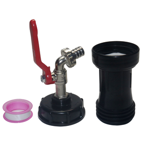 Ensemble de raccords pour l'eau de jardin, adaptateur IBC S60*6, couvercle d'adaptateur, tube d'extension en plastique, <span class=keywords><strong>robinet</strong></span> nickelé, <span class=keywords><strong>robinet</strong></span> de réservoir d'eau - Product Image 4