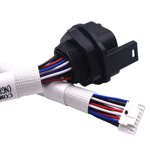 Kustom UL1430 24AWG PHSD2.0-2 * 8P tahan air 16 inti kawat Harness tenun 2.0mm untuk sepeda motor mobil produsen - Product Image 5