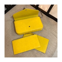 Sac à main de soirée élégant de qualité supérieure pour femmes en cuir de crocodile véritable avec bandoulière DICHLE, fermeture magnétique légère
