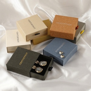 Wholesale Custom <b>Black</b> Cardboard Jewelry <b>Box</b> Personalized Logo Elegant Drawer Packaging for Jewelry - Product Image 6