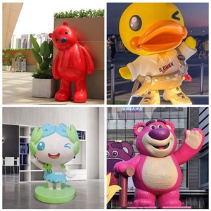Scultura in Fibra di Vetro Personalizzata Su Misura Grande per Esterni, Forma di Animale Cartone Animato, Fatta a Mano, Eco-compatibile, Decorazione Superiore - Product Image 2