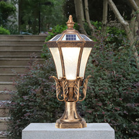 Lampe solaire d'extérieur étanche à économie d'énergie LED pour pilier, villa, ferme, jardin, paysage, portail, clôture
