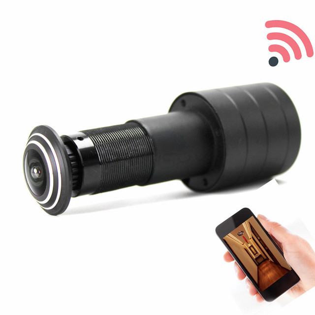 1080P Home Security Mini Peephole IP Camera V380 P2P Motion Detection TF Card Slot RTSP Wifi Door Eye Hole 3MPP Video CMOS