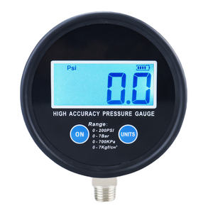 เกจวัดดิจิตอลขนาดเส้นผ่านศูนย์กลาง 80 มม. พร้อมเคสยาง เกจวัดความดันดิจิตอลแบบ LCD - Product Image 1