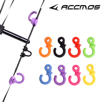 1set(4pcs) Stabilisateur de cordes d'arc de tir à l'arc Compound Bowstring Damper Stop Shock and Noise Oscillation Simple Installation