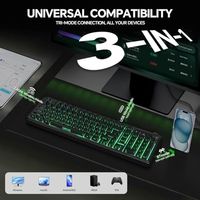 OEM ODM Wireless Gaming Keyboard RGB Macro Rechargeable Keyboard for PC Mac Gamer Trimode Connected 24GBTUSBC AntiGhosting 98Ke
