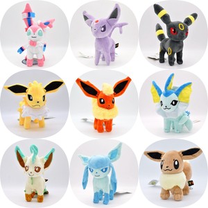 Peluche Pokémon all'ingrosso da 18 cm: Eevee, Pikachu, Charizard, Bulbasaur - Giocattoli di peluche Pokémon per macchine acchiappapremi - Product Image 1