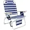 Lớn Jumbo 500 lbs XL nhôm Heavy Duty bãi biển ghế cho lớn cao 4 ngả vị trí - Product Image 5