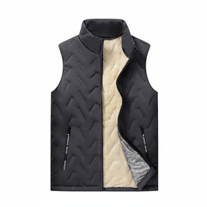 Gilet di imbottitura a compressione in pile spesso Unisex per alpinismo e attrezzatura da pesca all'aperto - Product Image 1