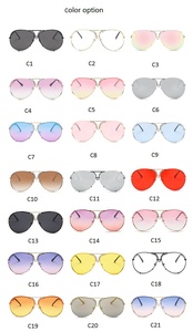 Di nuovo Modo di Pilota Occhiali Da Sole Delle Donne di Lusso Di Grandi Dimensioni Occhiali Da Sole Per La Femmina Fresco Specchio Dell'annata Della Signora Gradiente Shades UV400 - Product Image 6