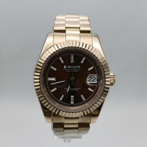 Reloj automático de lujo SEILOCE con diamantes, movimiento japonés NH35, cristal de zafiro, resistente al agua, diseño único para unisex - Product Image 1