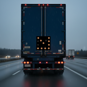69x69cm Reflective Truck Rear Direction Sign for <b>Roadway</b> <b>Safety</b> - Product Image 3