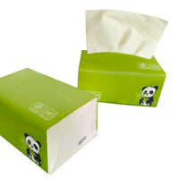 Mouchoirs de poche pour voiture avec logo personnalisé et papier absorbant, mouchoirs en papier doux de luxe en pulpe de bambou