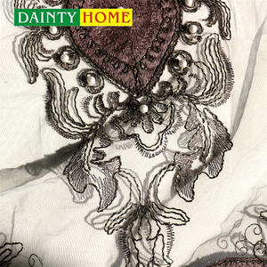 Venta al por mayor bordado ventana <span class=keywords><strong>cortinas</strong></span> <span class=keywords><strong>casa</strong></span> <span class=keywords><strong>cortinas</strong></span> opacas para dormitorio hogar la sala de estar de lujo - Product Image 4