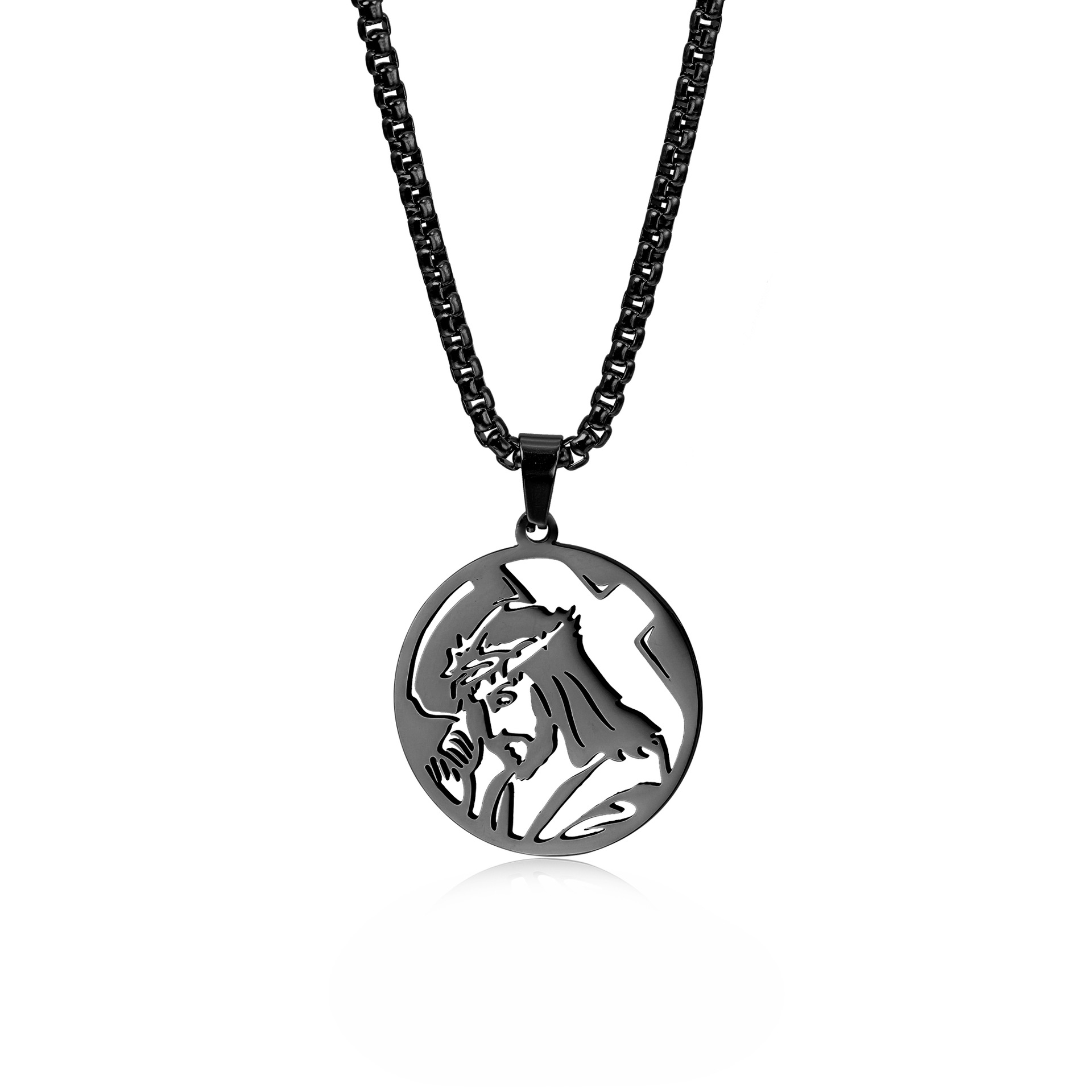 La catena di perle quadrate nere