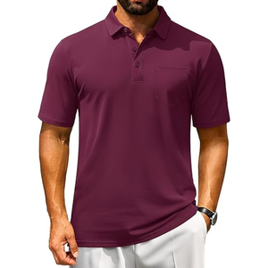 Polos Transpirables para Hombre, Camisetas de Verano de Manga Corta de Algodón Piqué - Product Image 4