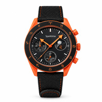 Reloj de Moda para Hombre NIRICHA Moon Mercury Program, Cronógrafo de Seis Agujas, Luminoso, de Cuarzo, Resistente al Agua 3BAR, Unisex, de Plástico