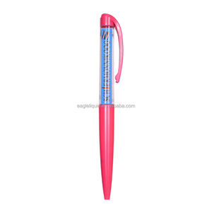 Stylo à bille en plastique PVC avec clip en plastique liquide, écriture ultra-fluide, emballage personnalisé avec graphique 2D, cadeau authentique - Product Image 3