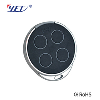 Télécommande RF à quatre boutons YET2174, émetteur RF pour ouvre-porte coulissant, interrupteurs de porte
